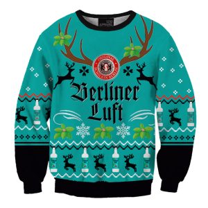 Unisex Berliner Luft Mint Liqueur 3D Printed Christmas Sweatshirt / [blueesa] /