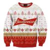 Unisex Budweiser Beers 3D Printed Christmas Sweatshirt / [blueesa] /
