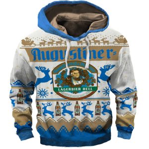 Unisex Our Beers Augustiner 3D Printed Christmas Hoodie / [blueesa] /