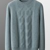 Men's solid color casual business sweater