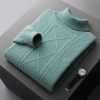 Men's solid color high-end three color business casual sweater