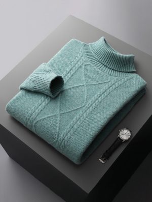 Men's solid color high-end three color business casual sweater