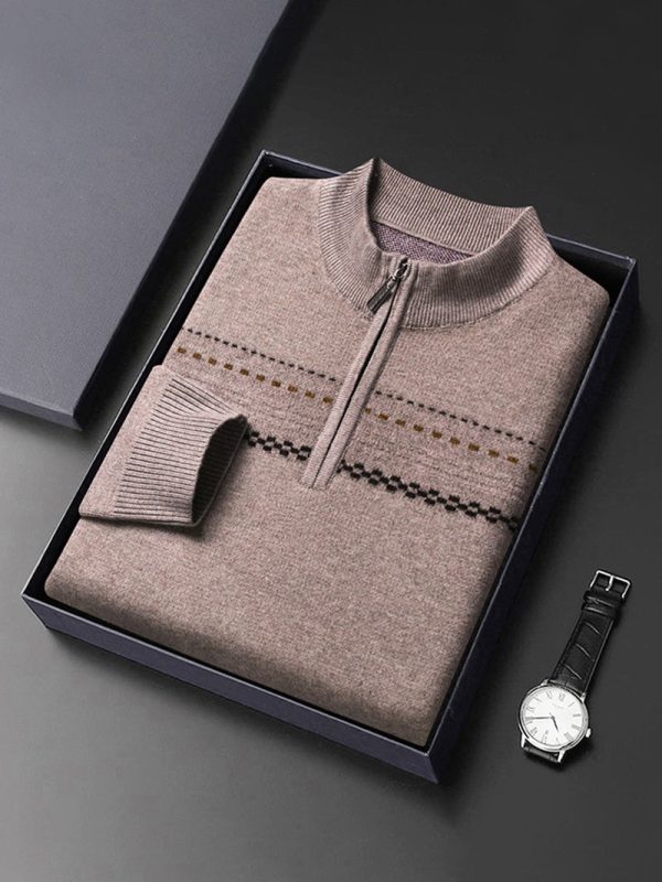 Men's Fashion Business Tri Color Autumn/Winter Sweater