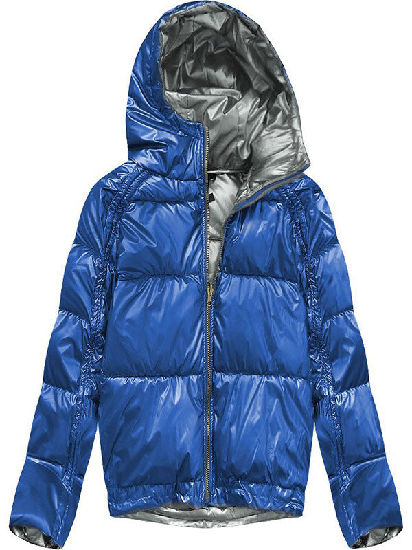 Ladies reversible blue jacket