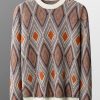 Men's casual business ethnic pattern autumn and winter sweater