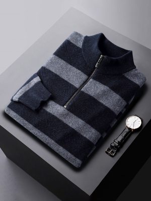 Men's high-quality sweater round neck pullover