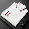 Men's lapel three color casual business sweater