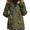 Women's Hooded Woolen Coat Faux Fur Jacket