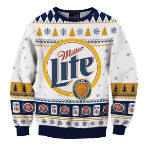Unisex Miller Lite Beers 3D Printed Christmas Sweatshirt / [blueesa] /