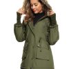 Women's Hooded Woolen Coat Faux Fur Jacket