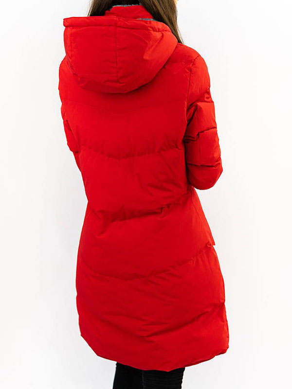 Red ladies waterproof jacket