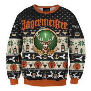 Unisex Jagermeister Drink Black Fun 3D Printed Christmas Sweatshirt / [blueesa] /