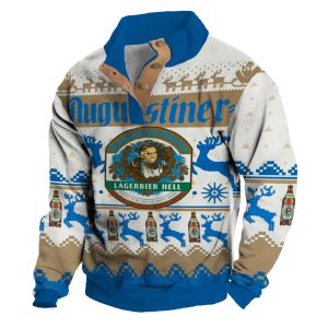 Unisex Our Beers Augustiner 3D Printed Christmas Polo Sweatshirt / [blueesa] /