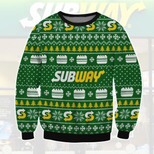 Subway Fleece Christmas Sweatshirt / [blueesa] /