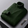 Men's solid color casual business sweater