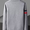 Men's casual business tricolor pattern sweater