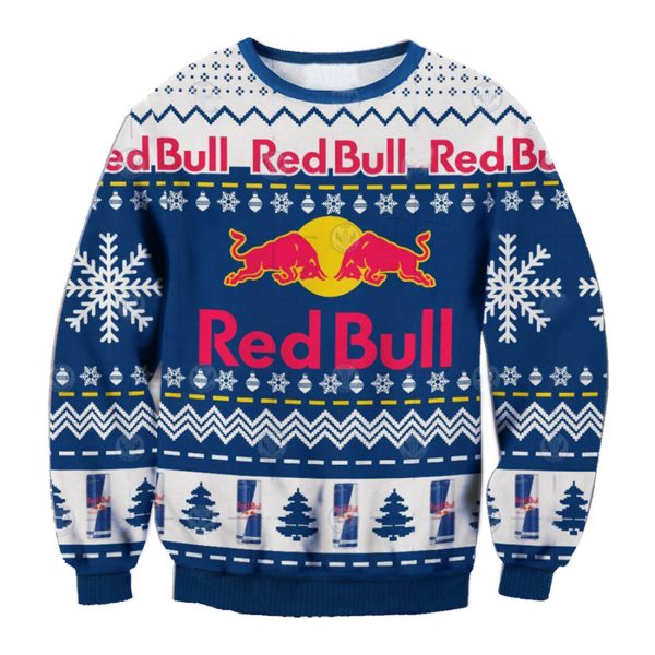 Unisex Red Bull Racing Printed Casual Ugly Christmas Sweater / [blueesa] /