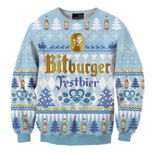 Unisex BITBURGER 3D Printed Christmas Sweatshirt / [blueesa] /