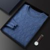 Men's solid color business casual sweater