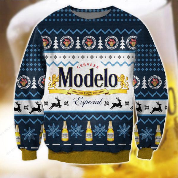 Unisex MODELO 3D Printed Christmas Sweatshirt / [blueesa] /