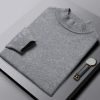 Men's casual autumn and winter gray sweater