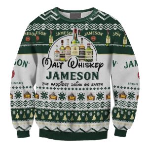 Unisex HOT Whiskey JAMESON Drink 3D Christmas Sweatshirt / [blueesa] /