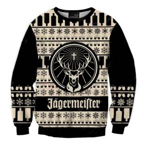 Unisex Jagermeister 3D Printed Simple Christmas Ugly Sweatshirt / [blueesa] /