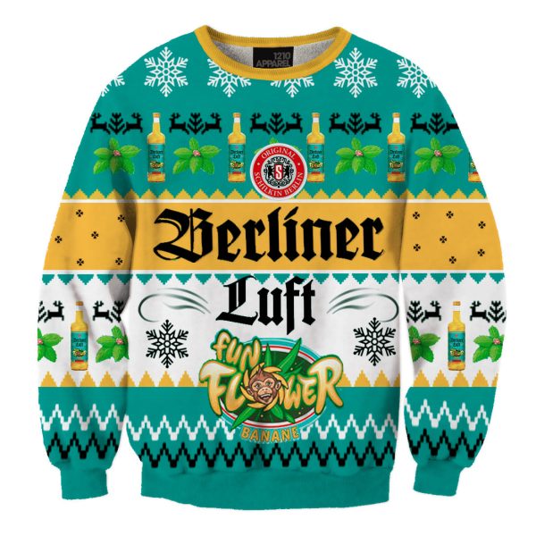 Unisex Berliner Luft Mint Liqueur Printed Christmas Sweatshirt / [blueesa] /