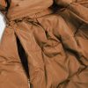 Ladies fleece winter jacket brown