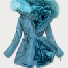Women's winter parka blue