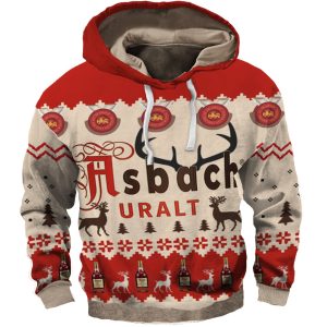 Unisex Asbach 3D Printed Christmas Hoodie / [blueesa] /