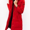 Red ladies waterproof jacket