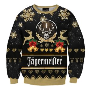 Unisex Jagermeister Bell 3D Printed Christmas Ugly Sweatshirt / [blueesa] /