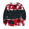 Unisex 3D Printed Elk Christmas Sweatshirt / [blueesa] /