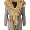 2in1 ladies winter warm jacket leather coat