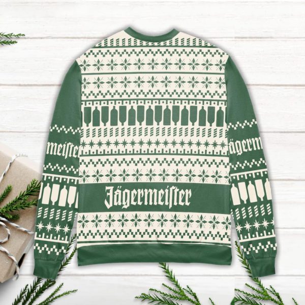 Jagermeister Logo Snowflake Ugly Christmas Sweatshirt / [blueesa] /