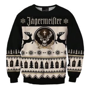 Unisex Jagermeister 3D Printed Christmas Ugly Sweatshirt / [blueesa] /