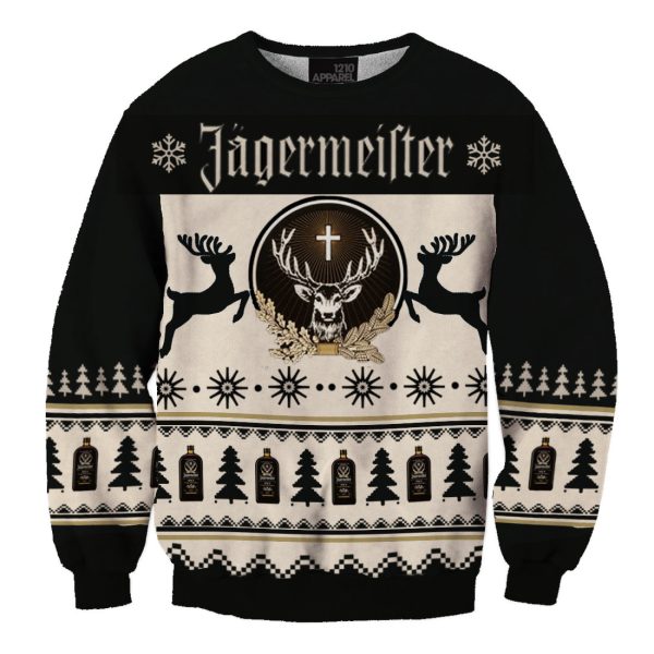 Unisex Jagermeister 3D Printed Christmas Ugly Sweatshirt / [blueesa] /