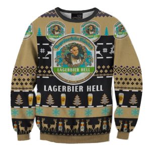 Unisex Augustiner Beer 3D Print Fun Christmas Sweatshirt / [blueesa] /