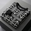 Men's solid color casual business sweater