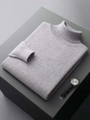 Men's six color solid color business simple high-end casual sweater