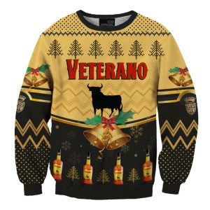 Unisexbrandy Veterano 3D Print Fun Christmas Sweatshirt / [blueesa] /