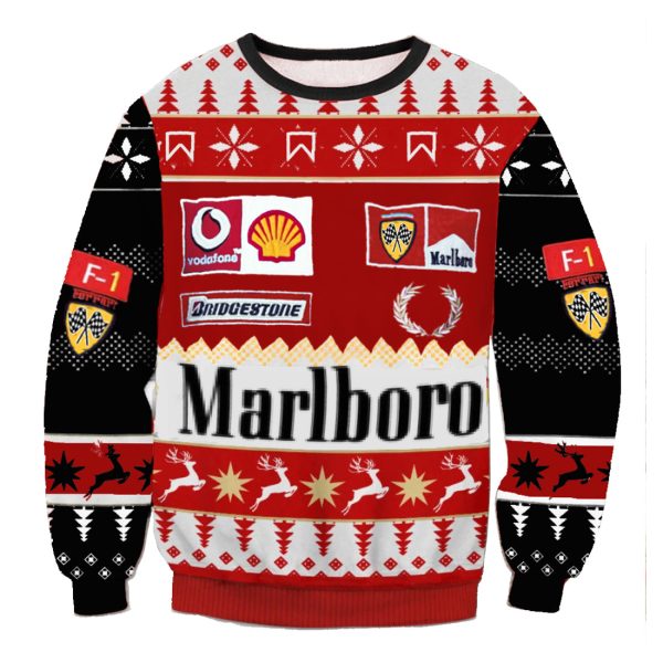 Unisex Marolboro Formula 1 Racing Ugly Christmas Sweater / [blueesa] /