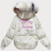 Women's plus size winter jacket pink