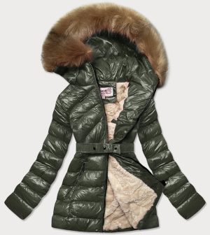 Shiny Khaki Bear Winter Jacket