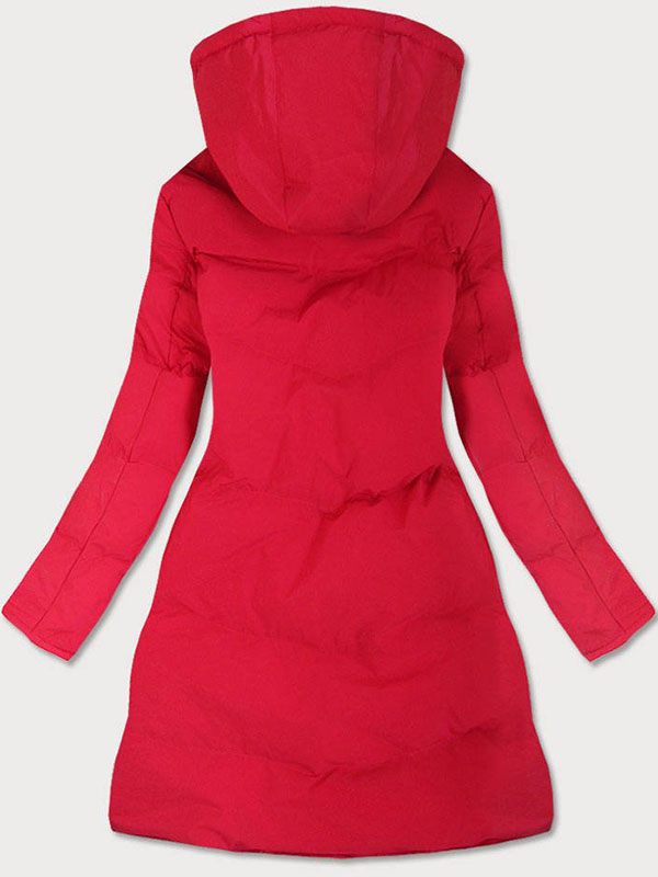 Red ladies waterproof jacket