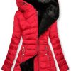 Winter sewn jacket red/black