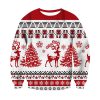 Unisex 3D Printed Elk Christmas Sweatshirt / [blueesa] /