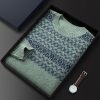 Men's two color casual business sweater