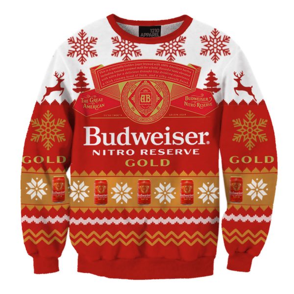 Unisex B Brand Beers 3D Printed Christmas Sweatshirt / [blueesa] /
